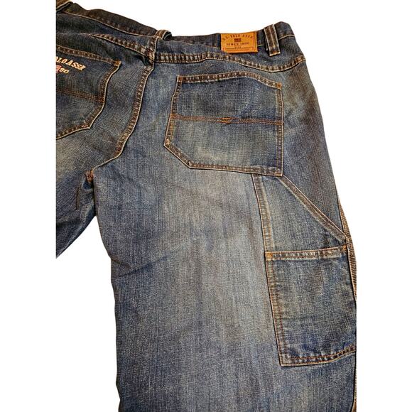 Men’s US Polo ASSN Carpenter Pants Jeans Y2K Vintage 40x30 Baggy Skater - Picture 3 of 8